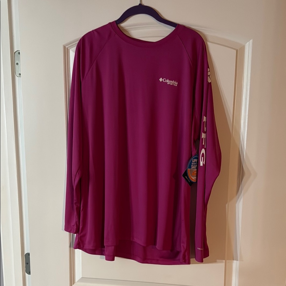 Columbia PFG Fuchsia Performance Shirt